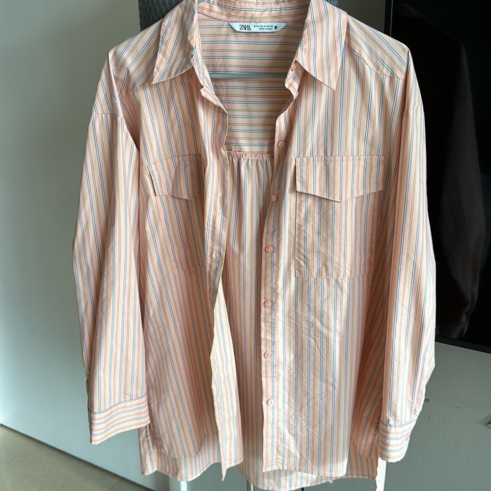Oversized western pockets shirt